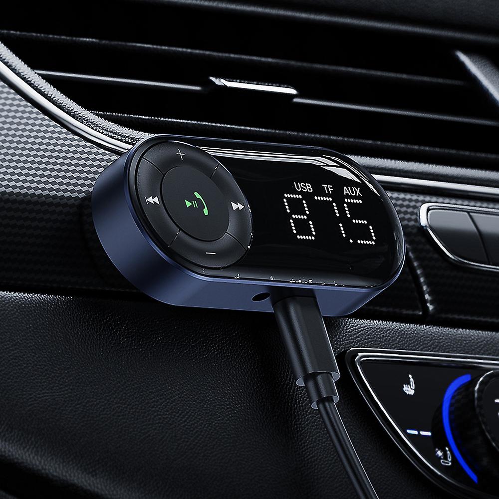 Convenient Auto Bt Audio Receiver Mini Car Fm Transmitter Portable Car Driving Handsfree Call Accessory