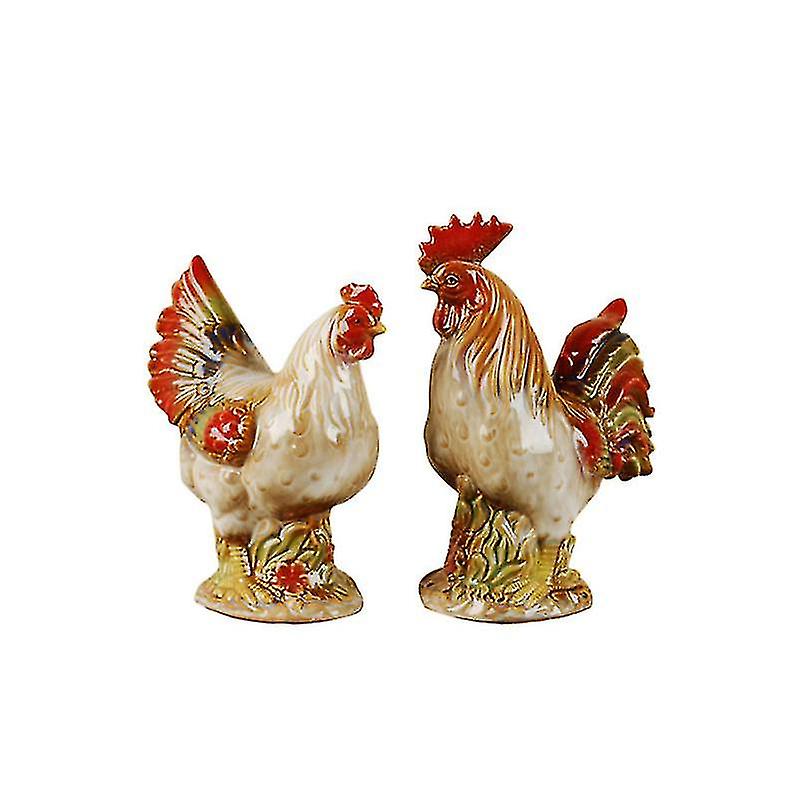 2Pcs Ceramic Ornament