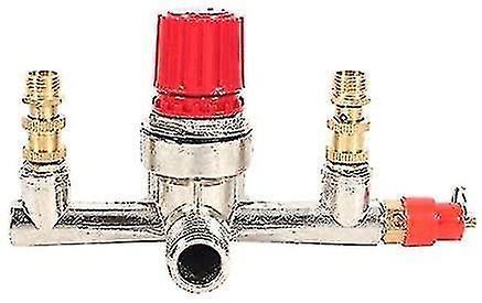 Piston Air Compressor Double Outlet Tube Alloy Switch Air Compressor Switch Valve Adjustment Part