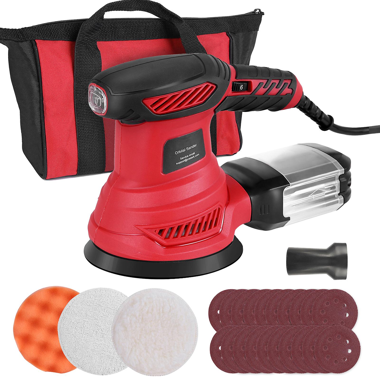 300w Orbit Sander Includes 20pcs Sanding Papers And Polishing Pad