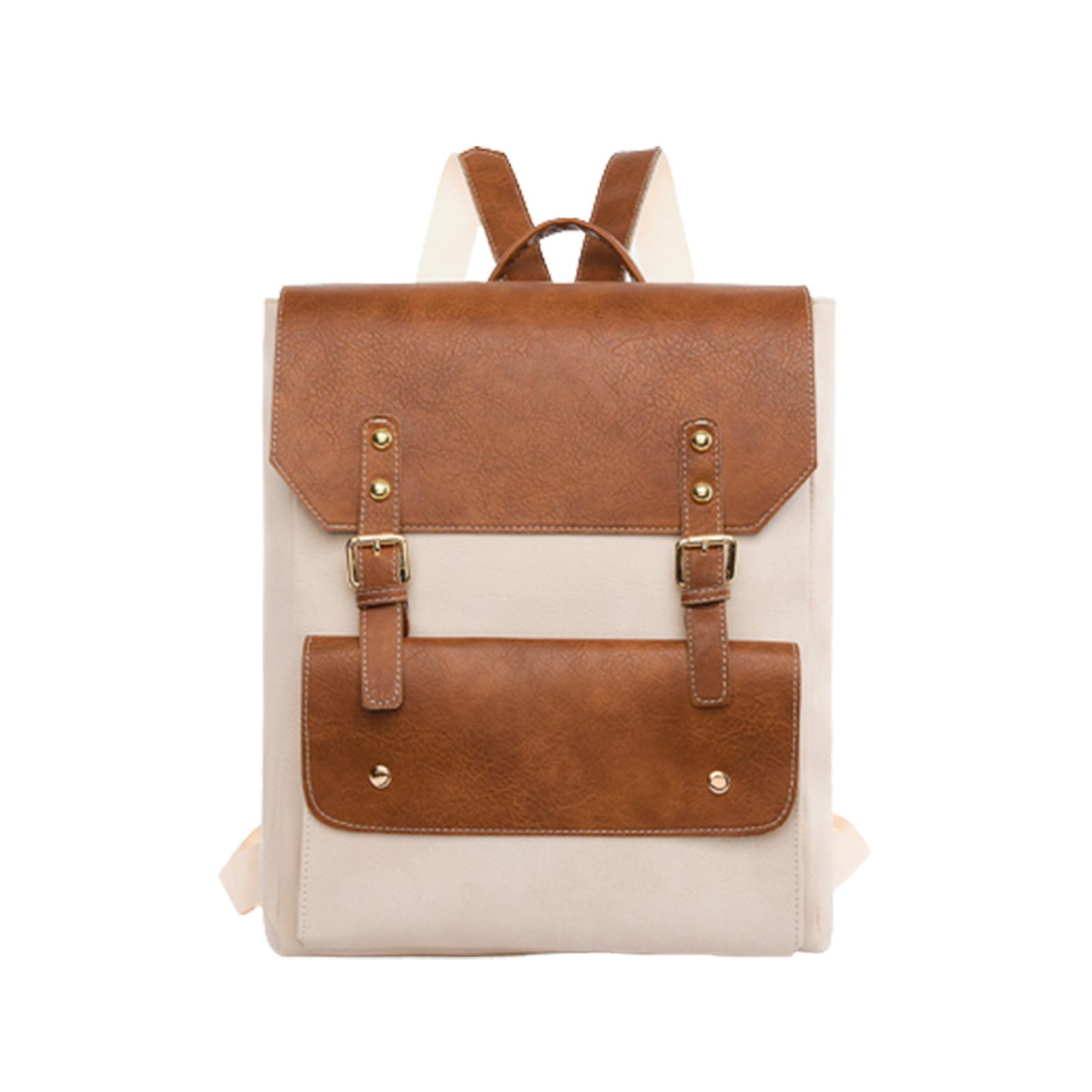 Pu Backpack For Women Students Schoolbag Adjustable Knapsack For Family Friends Neighbors Gift