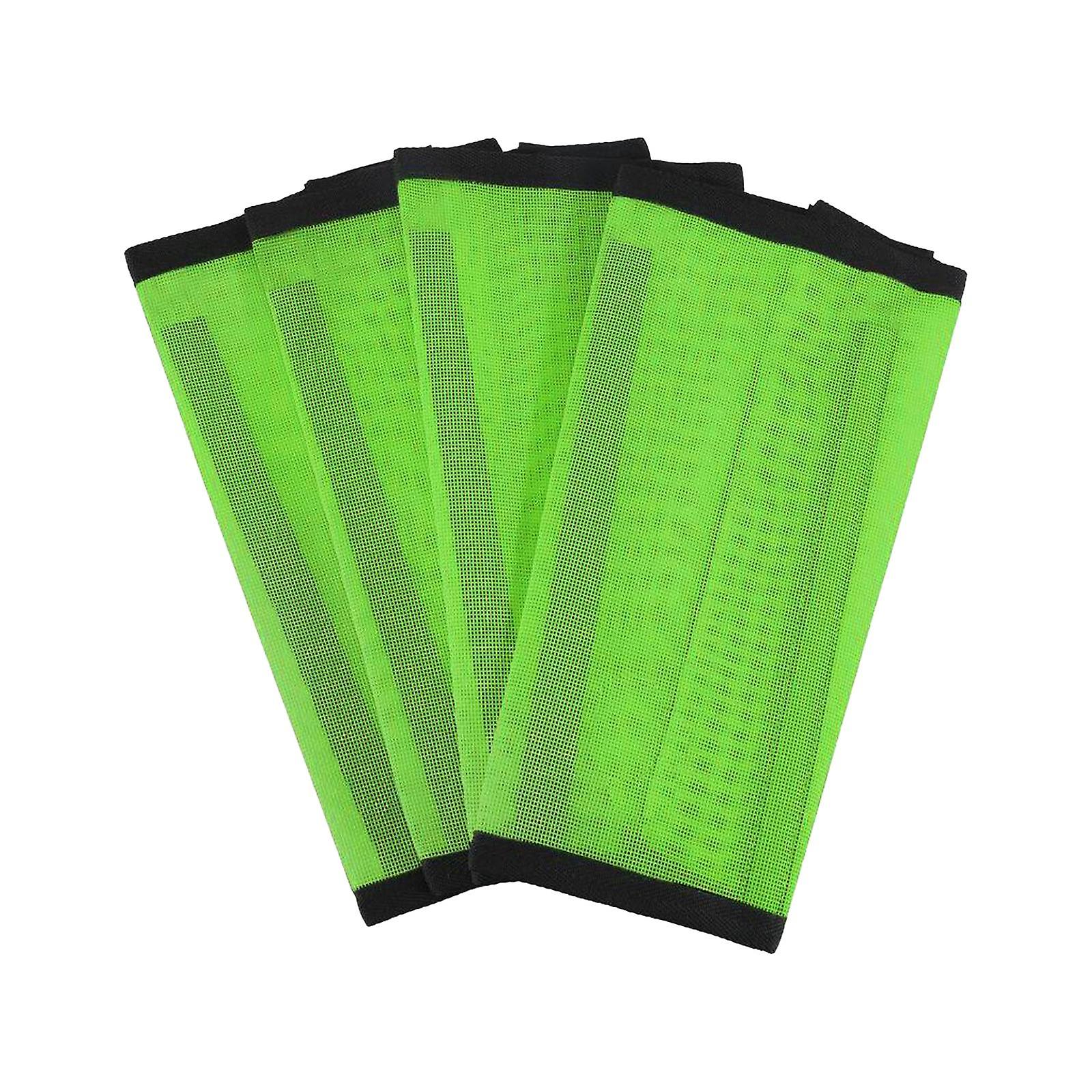 4Pcs προστατευτικές μπότες ποδιών ποδιών μύγας αλόγων φρουρών ποδιών για το άλμα αθλητική ιππασία πράσινη