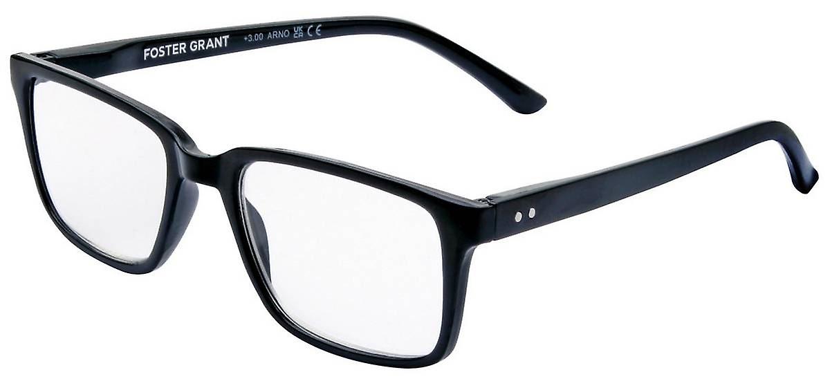 Foster Grant Arno Reading Glasses - Shiny Black