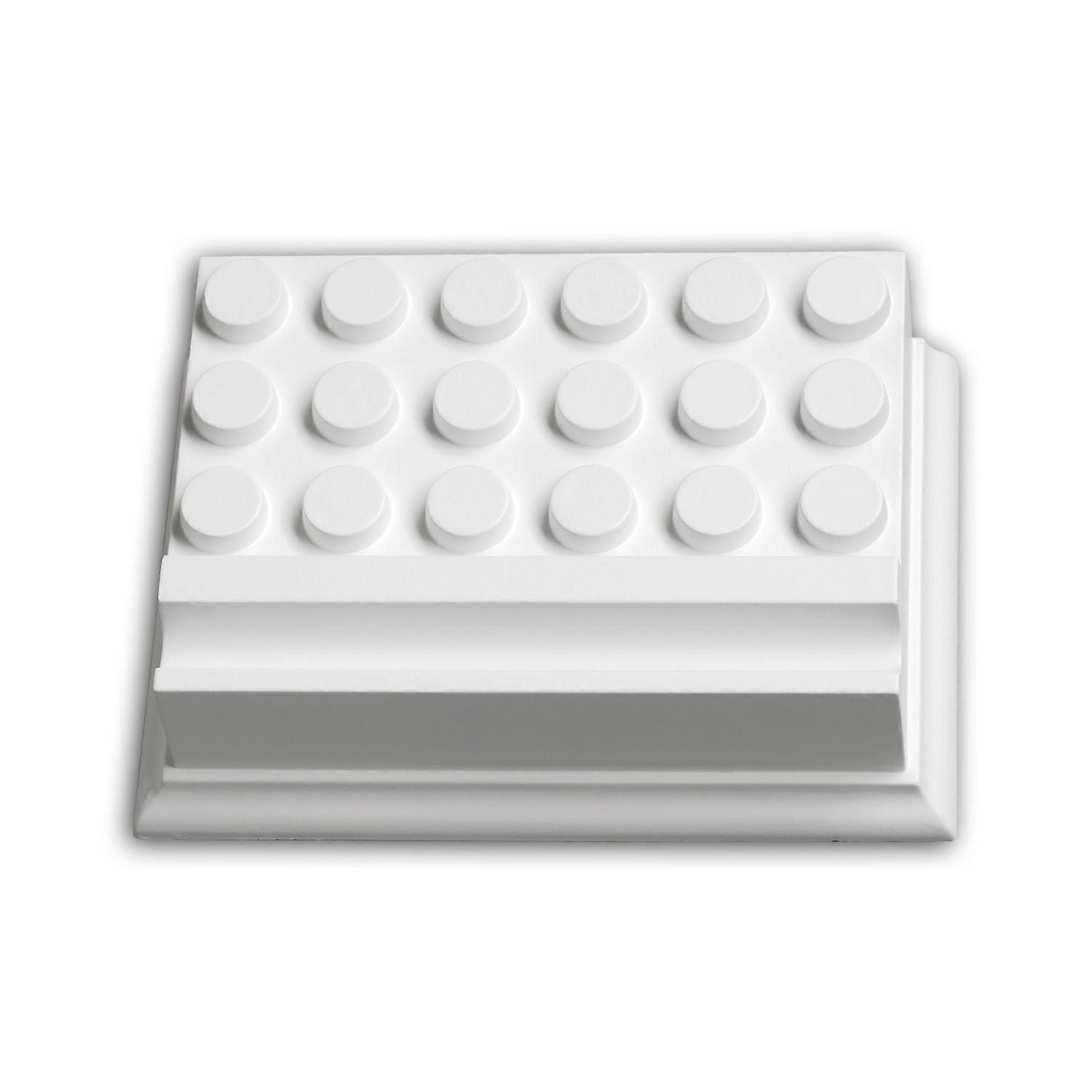 Profhome Decor 1 x Mutule 405102 Profhome white Rigid polyurethane foam pre-primed lightweight, sturdy, dimensionally stable
