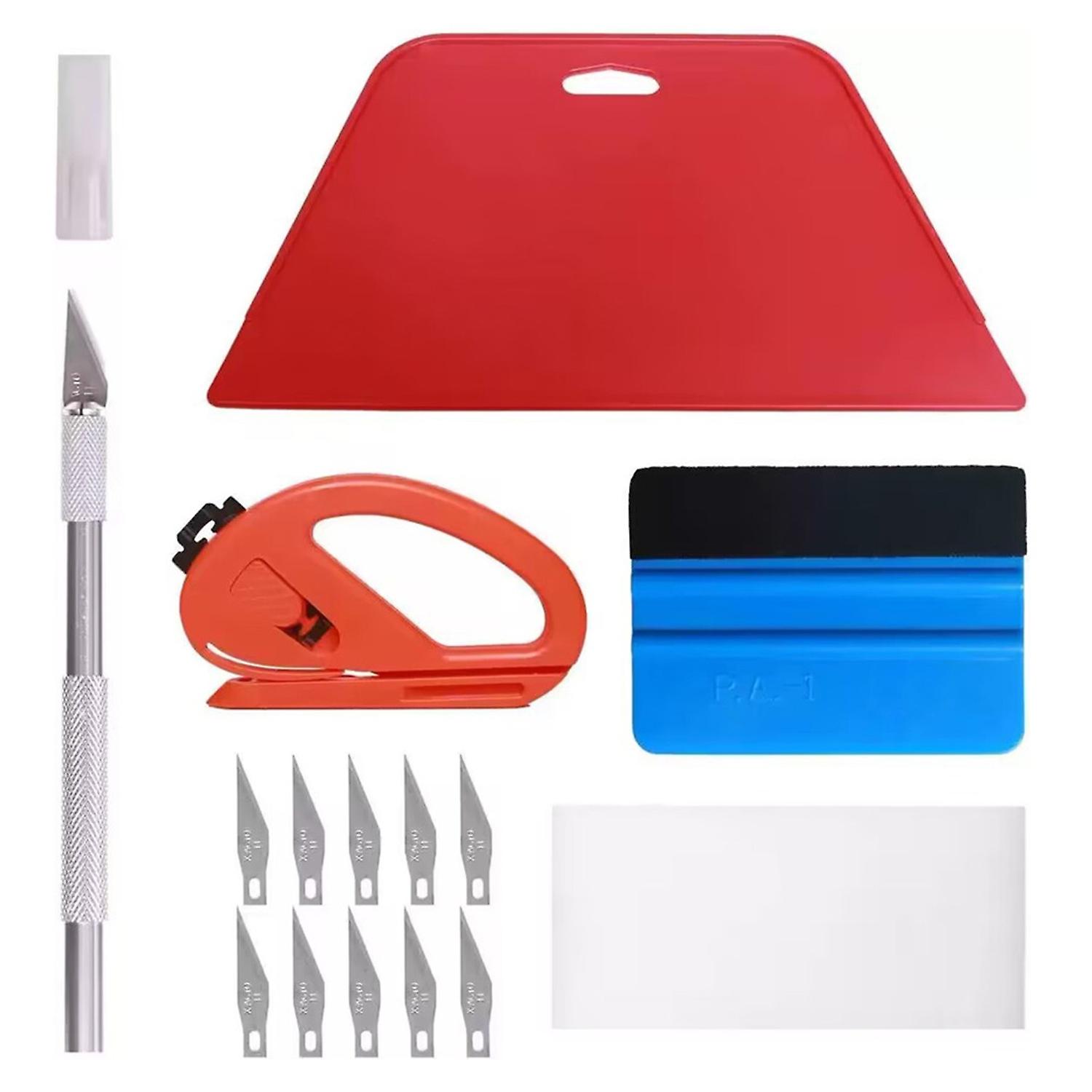 15Pcs/Set Window Film Tool with Sharp Engraving Knife Wrap Blades Film Squeegee Car Window Film Inst