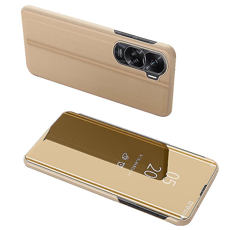 For Honor 90 Lite 5g/x50i 5g View Window Mirror Surface Case Electroplating Leather Anti-drop Cover