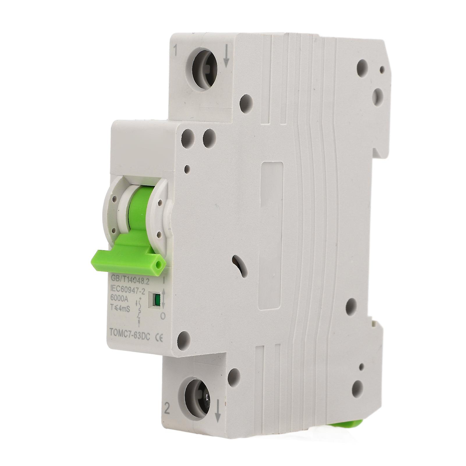 Ouitble P V Circuit Breaker Mini PV Circuit Breaker 1P Magnetic Quick Trip DC Isolator 25A 250V