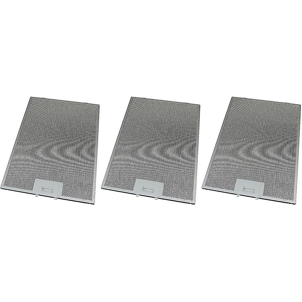 3 x Universal Cooker Hood Metal Grease Filter 265mm x 395mm