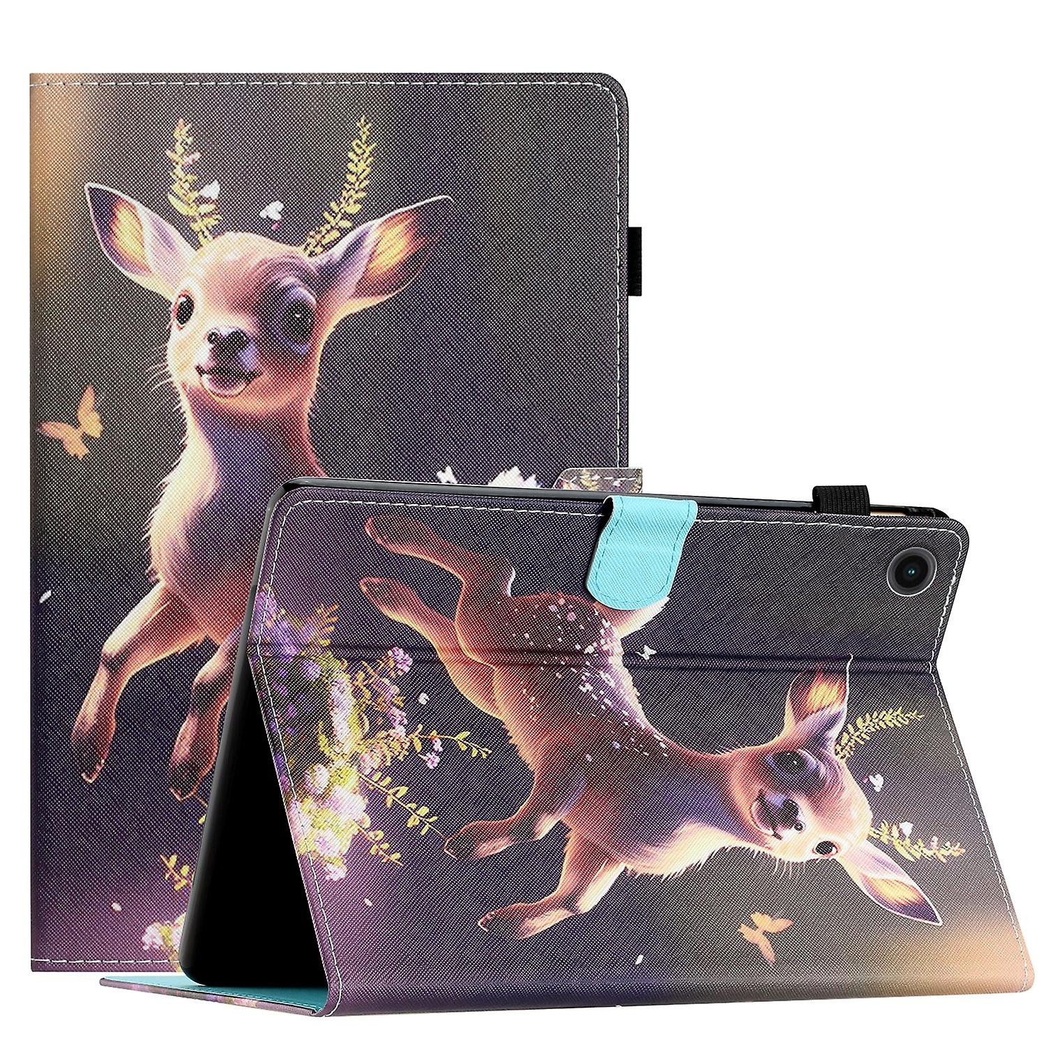 Color Drawing Leather Case For Lenovo Tab M10 Plus 3rd Gen