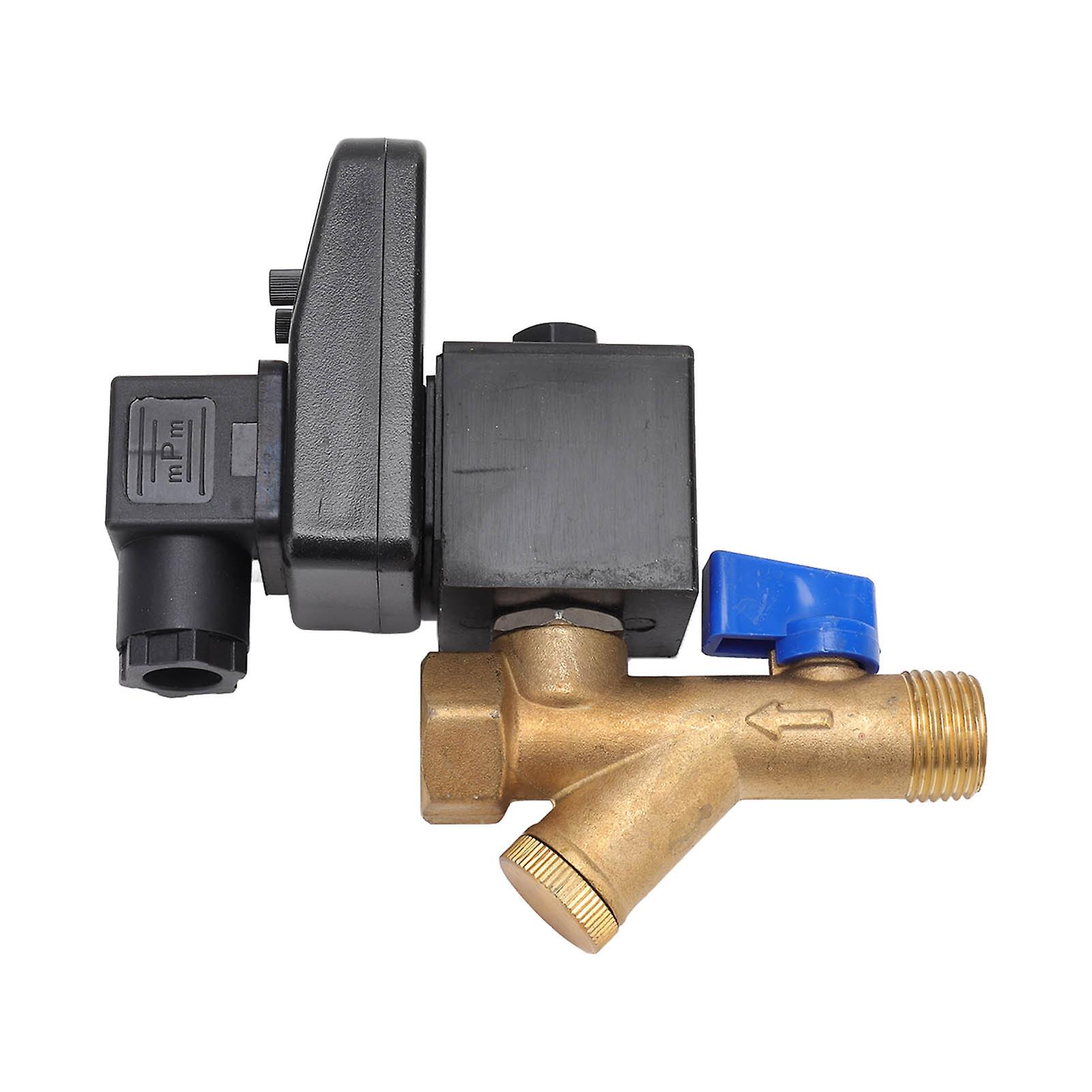 Electronic Drain Valve DN15 G1/2 16bar Brass Auto Air Compressor