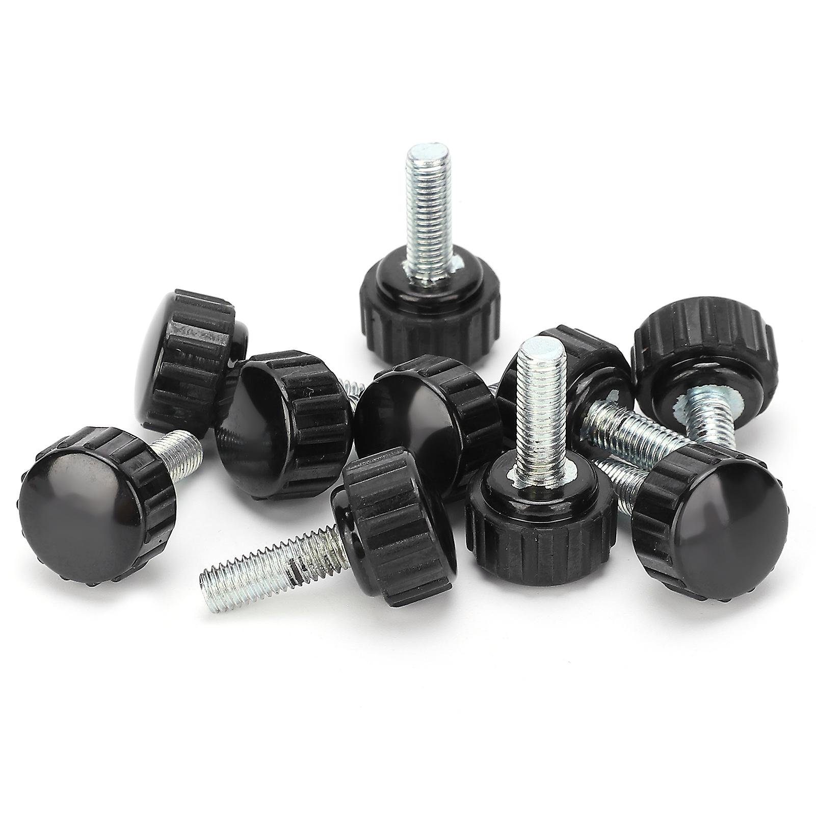 10Pcs Clamping Knob Jig Bolt Lathe Hand Grip Twist Nut Straight Thread Locking Handle M5x16x15