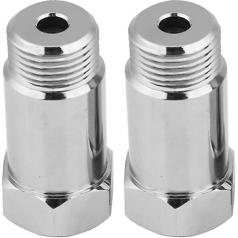 Oxygen Sensor 2pcs 45mm M18 1.5 Engine Light Check Light Eliminator O2 Adapter + Lambda Probe Detrompeur Lambda Probe Detrompeur Lambda Probe Detrompe