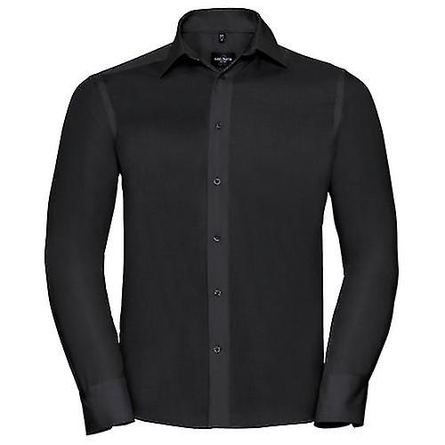 Russell Collection Herren Ultimate Tailored Langarmhemd