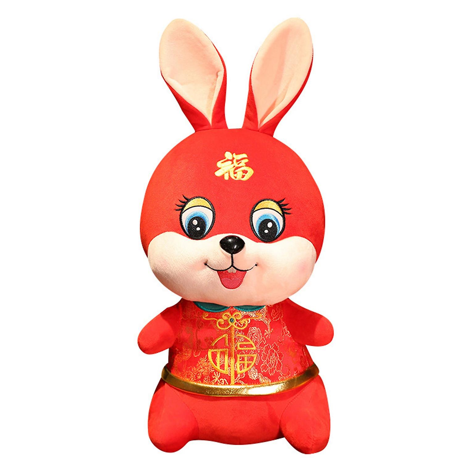 2023 Jahr Maskottchen Puppe Chinesischer Stil Tang Anzug Hasenpuppe Schöne Plüschtiere Sofa Ornament PP Baumwolle