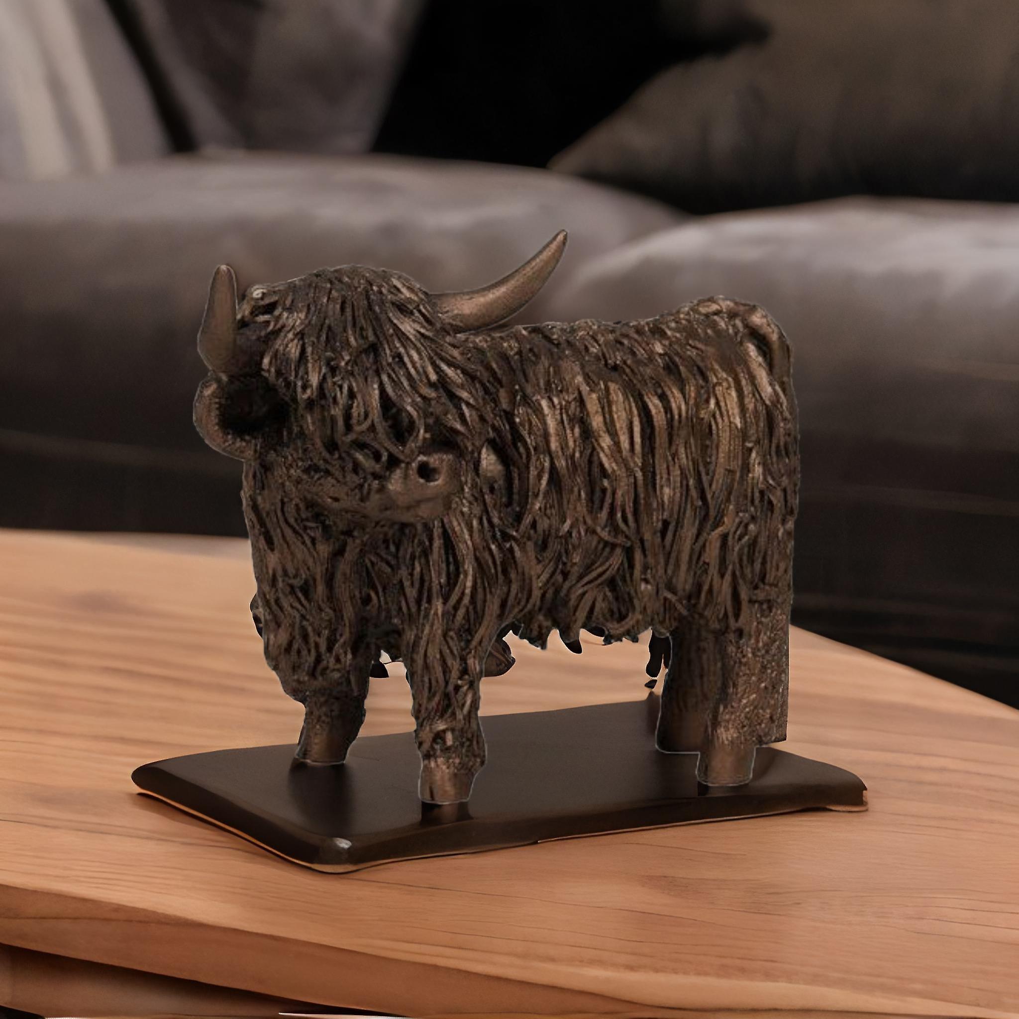 Highland Cow Standing Sculptures & Statues