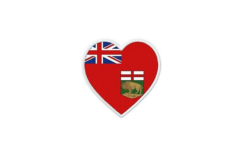 Patch badge ecusson prints thermocollant flag heart canada Manitoba