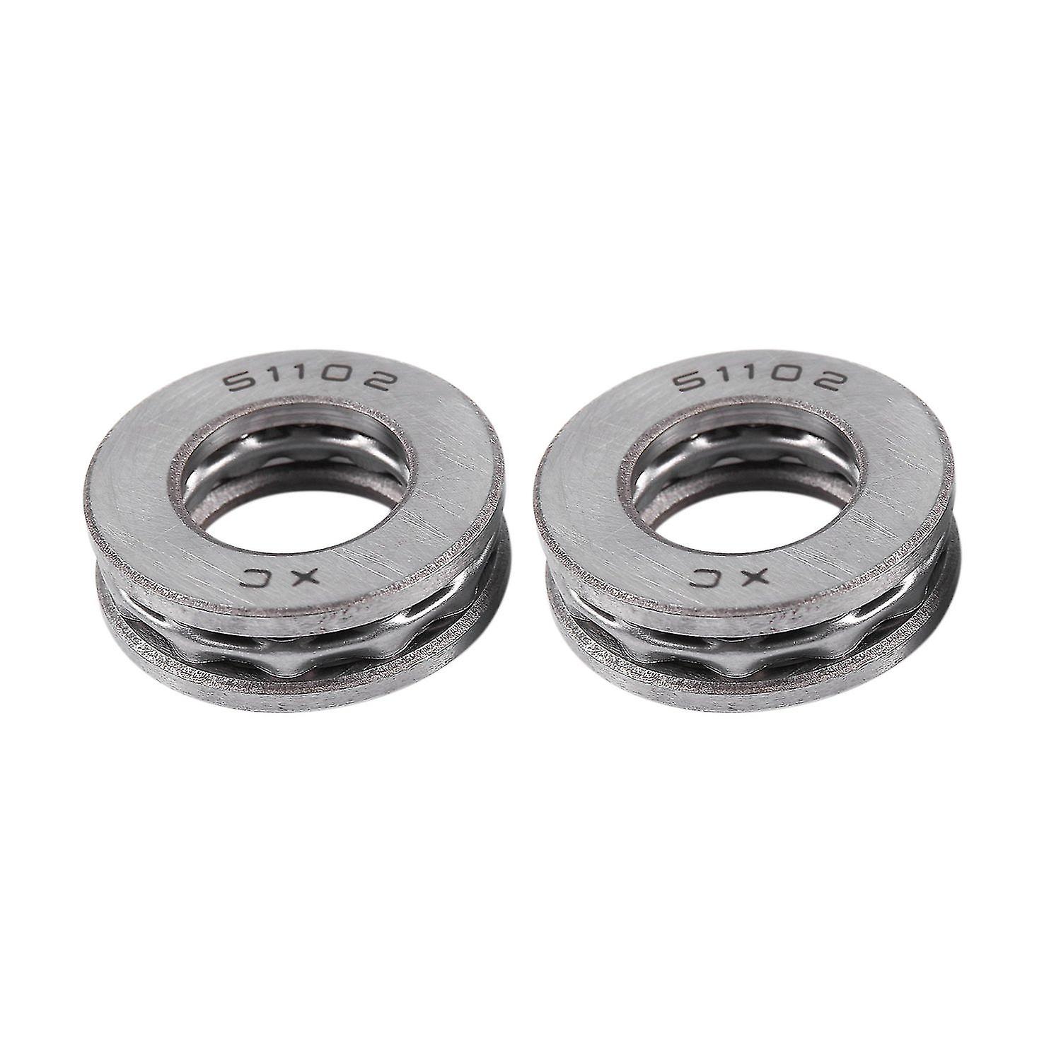2 Pcs 15 X 28 X 9mm 51102 Single Direction Thrust Ball Bearings