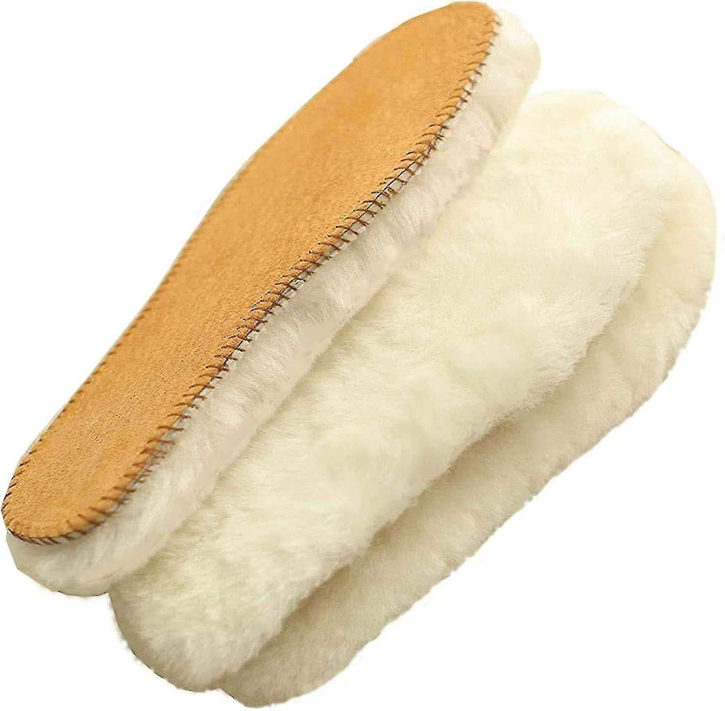 Sheepskin Insoles Super Thick Premium Shoe Insoles,durable & Extra Fluffy$wool Insoles Sheepskin Shoe Inserts Replacement Universal For Women Men Cozy