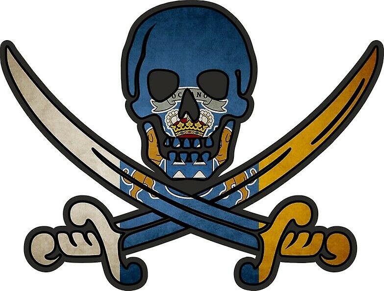 贴纸贴纸海盗杰克拉卡姆卡利科国旗金丝雀国家