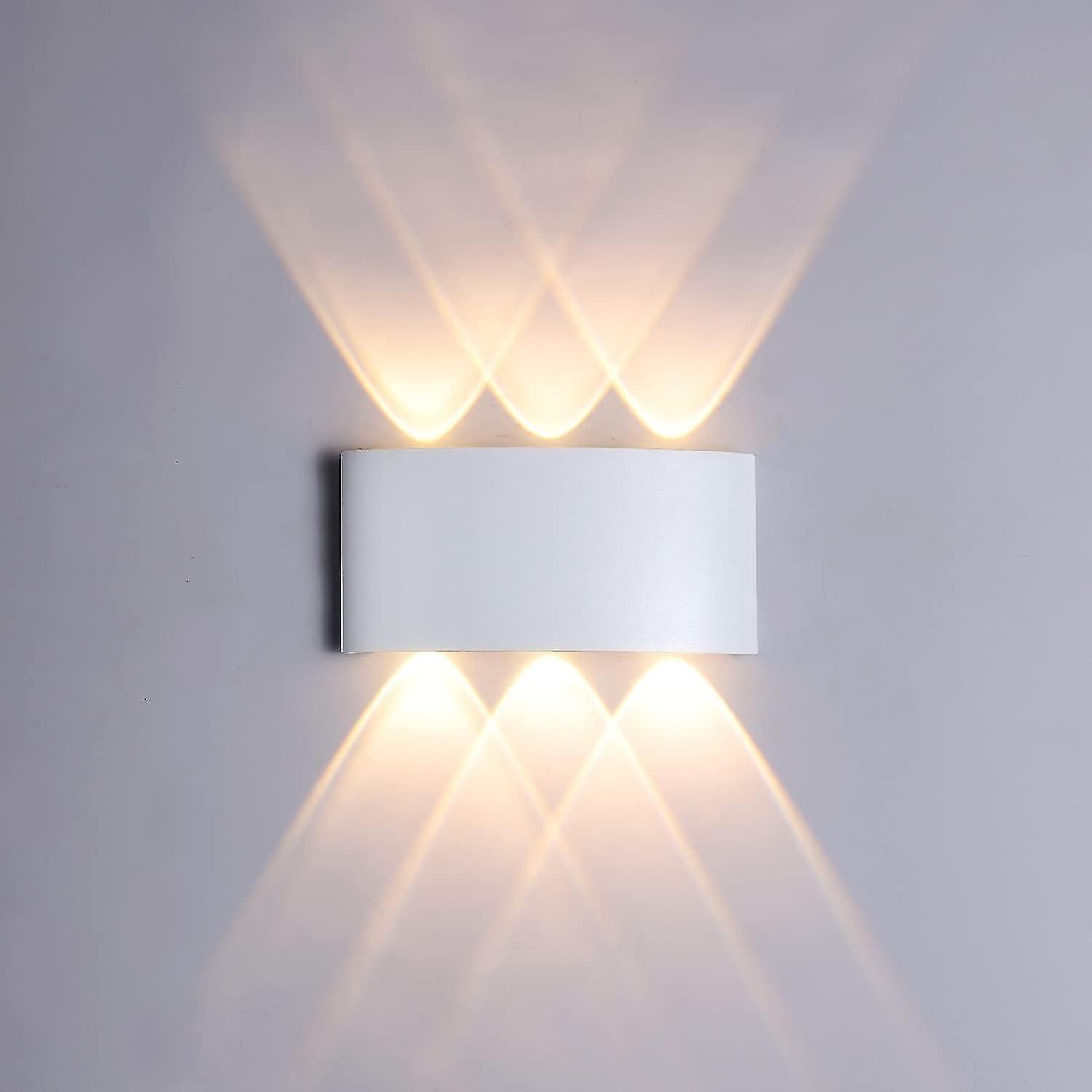 6w Led Wall Light 3000k Warm White Light Ip65 Waterproof Wall Sconce Decorative Light For Bedroom