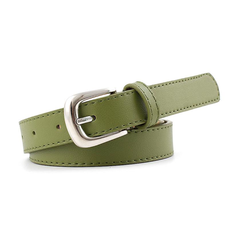 Women Belts New Versatile Alloy Pin Buckle Belt Decorative Light Pu Matching Jeans Belt For Women