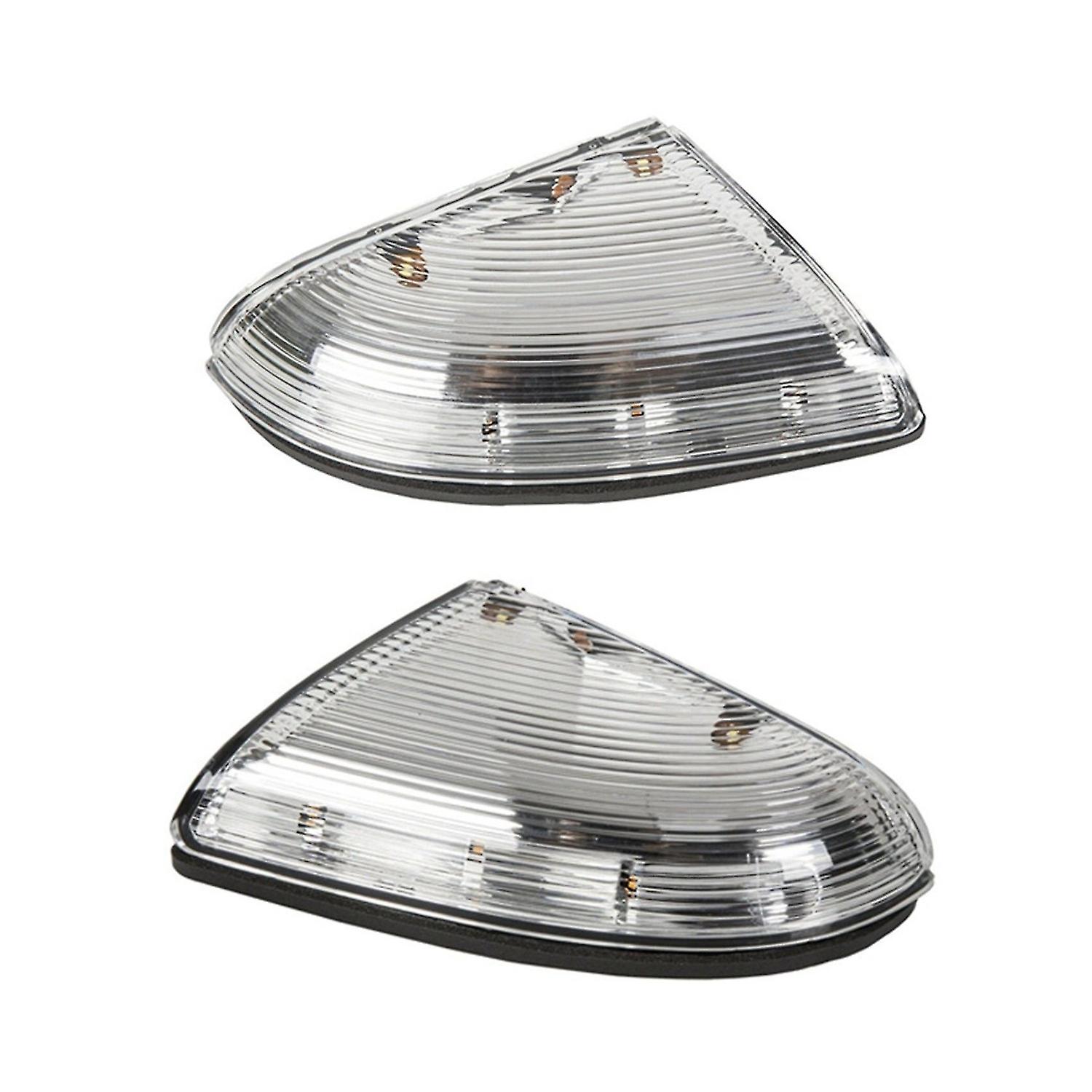 2 Pack Car Front and Rear View Mirror Turn Signal Lights for 09-14 Ram 1500 10-14 2500, left and rig