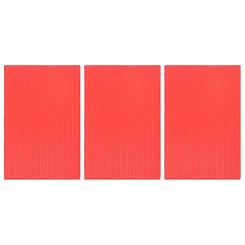 3pcs Simulation Red Tile