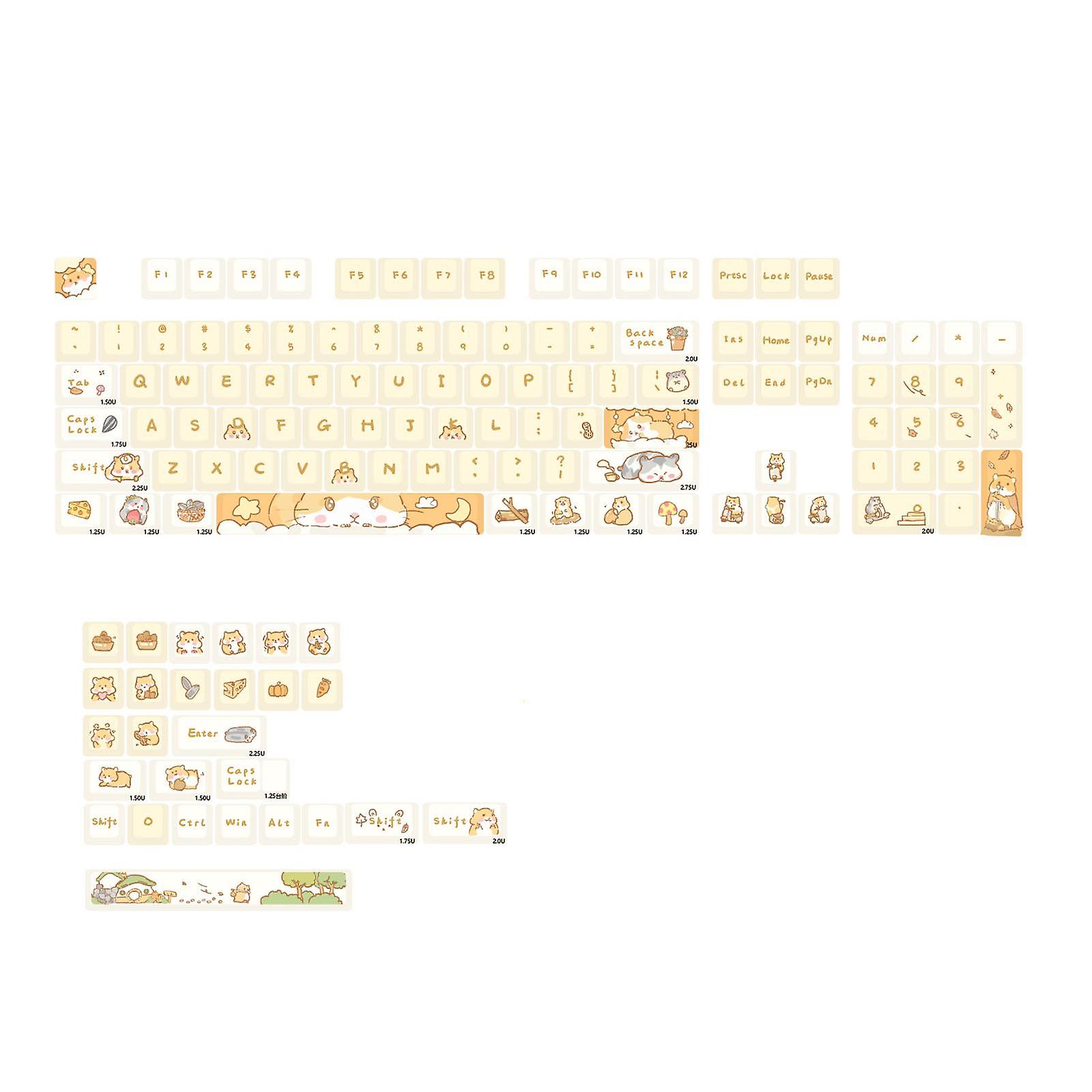 131 Keys PBT Keycaps Xda Height Directly Replace Mechanical Keyboard Keycaps