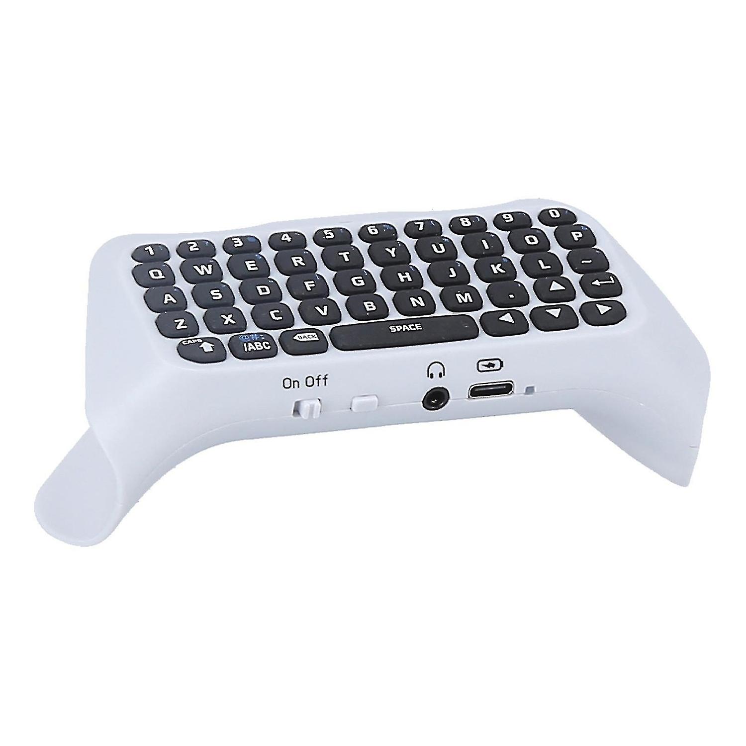 Game controller external keyboard mini wireless keyboard with speaker for playstation 5 controller