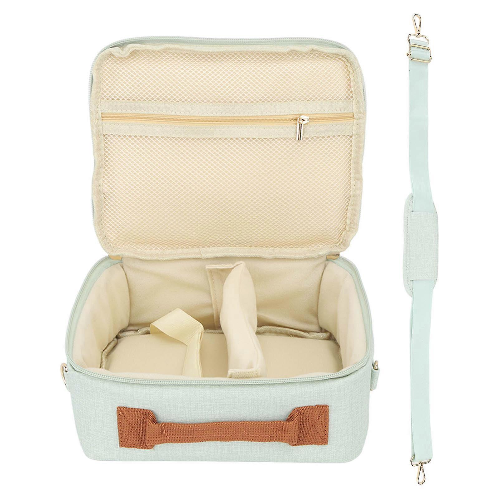 Camera Bag Large Capacity Thickened Padding Adjustable Strap Handle Zipper Camera Case For Cp910 1200 1300 Dslr Green