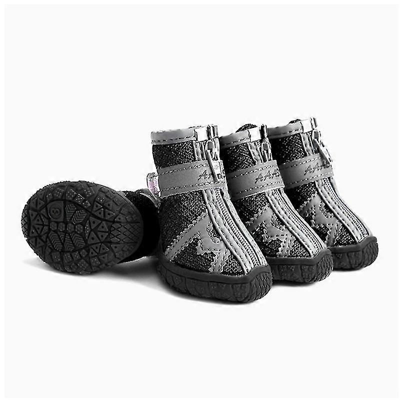 Jianghuo防水ハイキングシューズ犬反射犬用シューズ通気性滑り止めレインブーツ中型大型犬用ペット用品