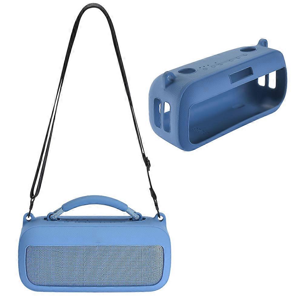 Speaker Silicone Protective Case for Bose SoundLink Max Wireless Bluetooth Audio (Blue)