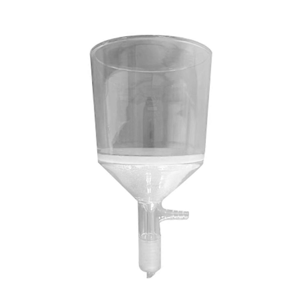 Entonnoir filtrant à fritte fine en verre borosilicaté (G3), mamelon conique standard 24/40 et tube dentelé sous vide