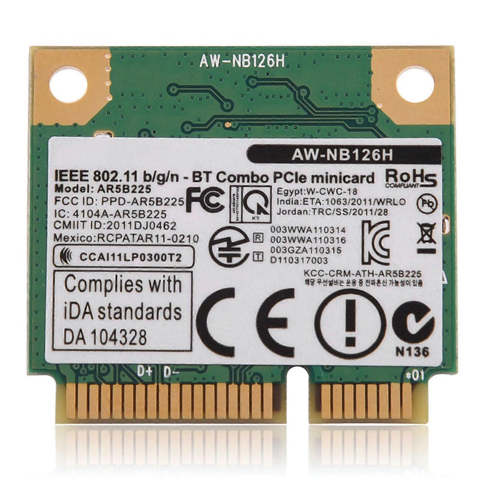 Carte sans fil 2.4G Bluetooth WIFI 2 en 1 pour emplacement pour carte Mini PCI-E pour DELl Asus Toshiba/BenQ