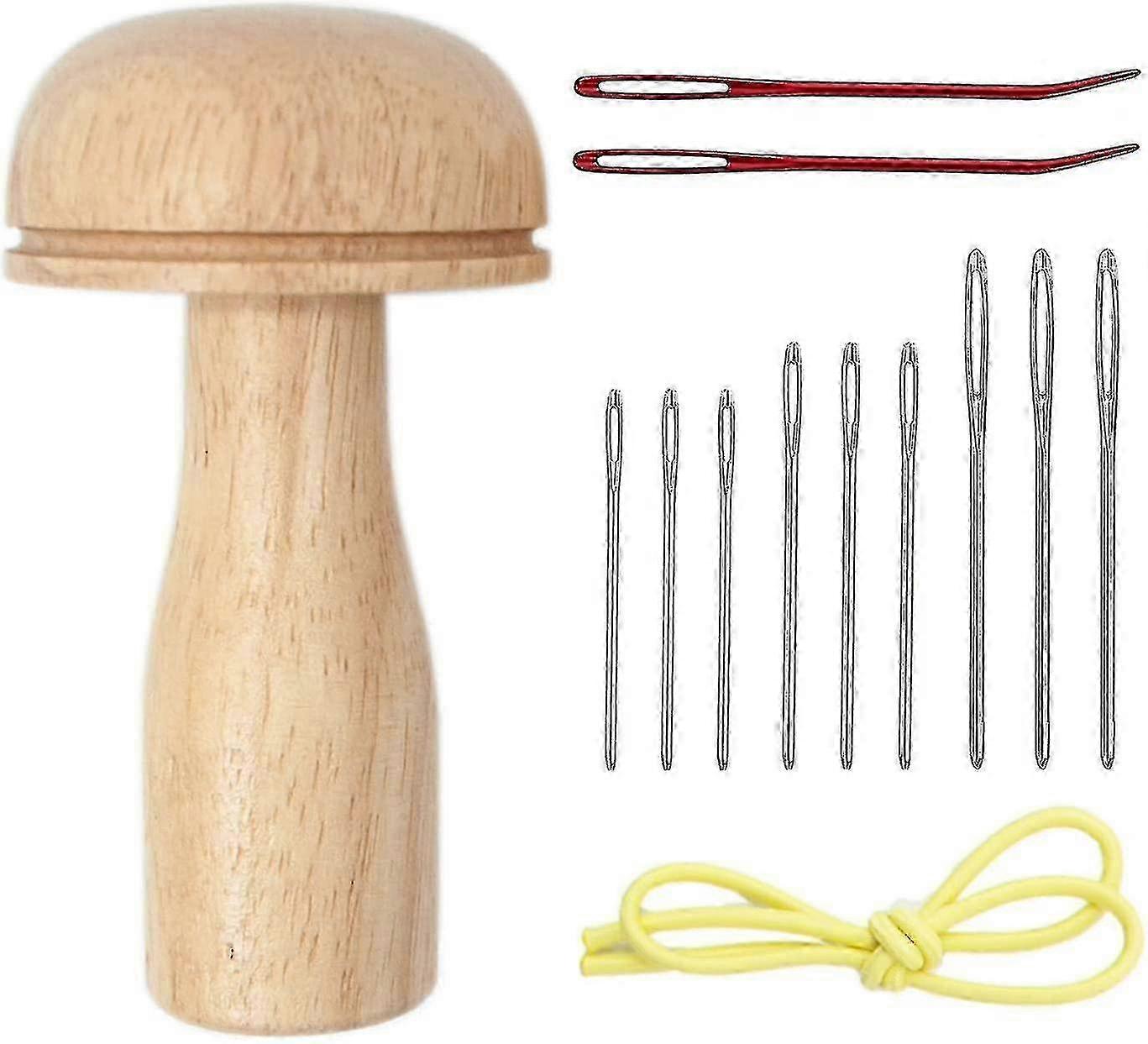 Benetter Darning Needle With Cute Darning Mushroom 13pcs Sewing Kit Darning Kit Nice Gift