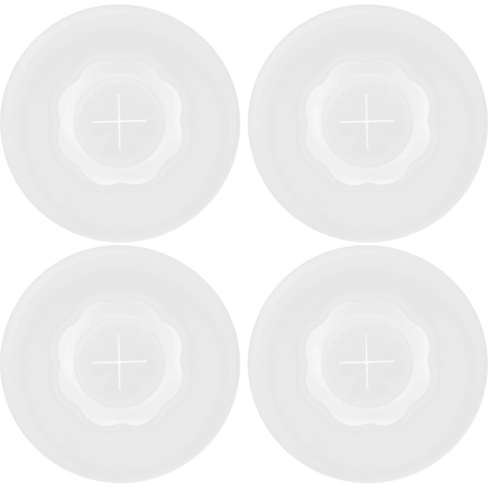 4 قطع سيليكون كأس يغطي أغطية كأس مستديرة قابلة لإعادة الاستخدام تصميم ثقب القش تصميم أغطية سيليكون