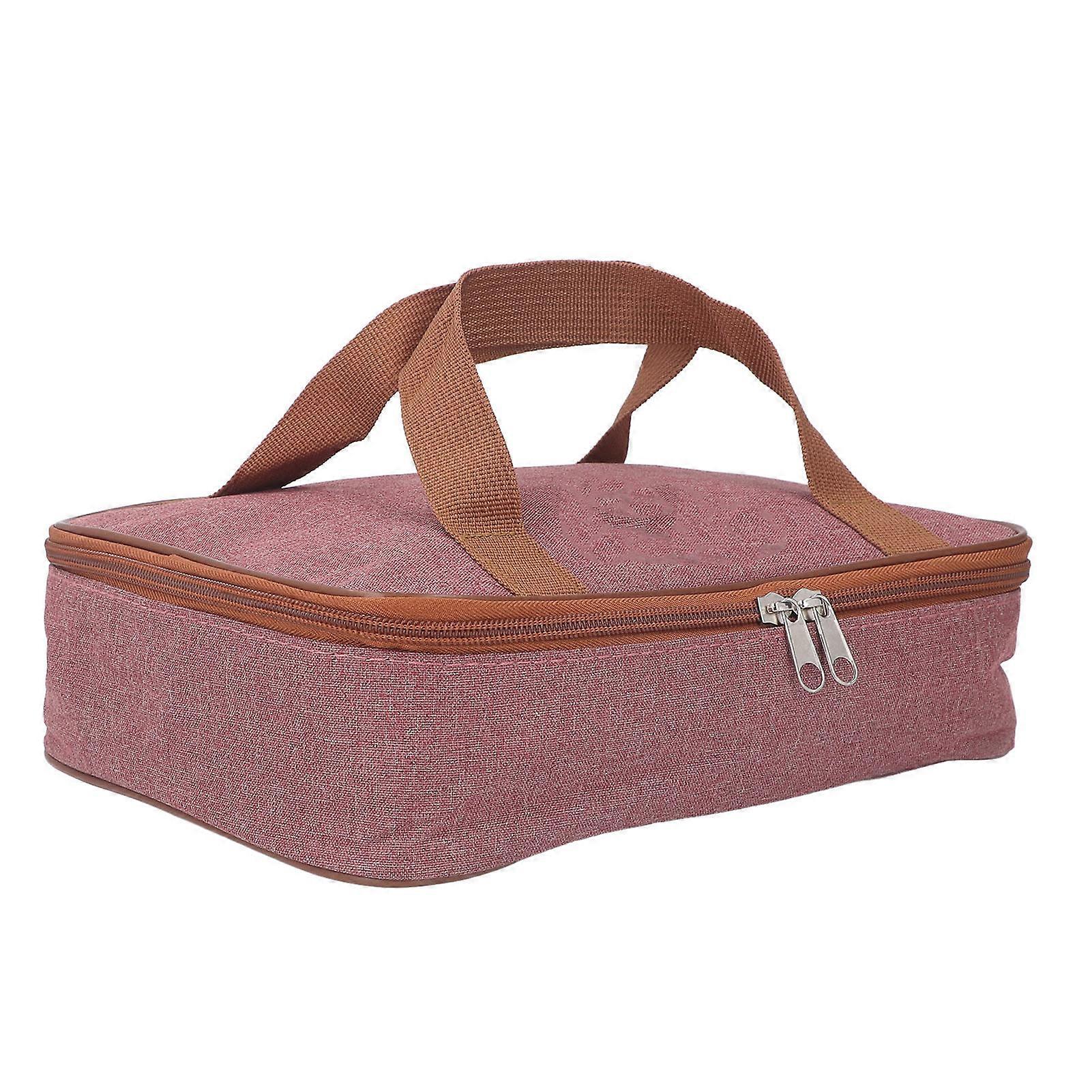 Insulated Large Capacity Cartoon Lunch Box Bag Multi-Functional Red Storage