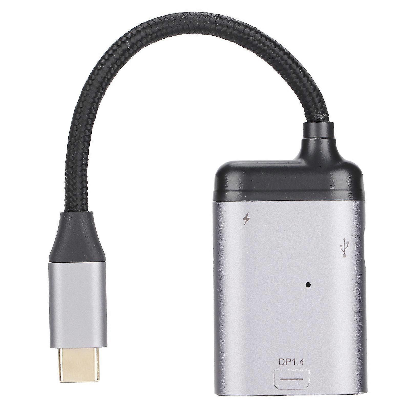 Type C to Mini DP Adapter with Power and Data Port 