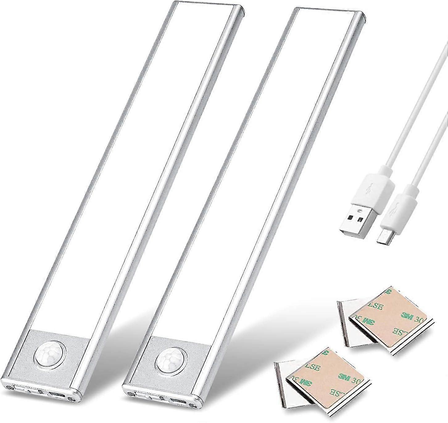 New ModelsLed Under Cabinet Lighting, Zoeson Wireless Motion Sensor Light With Rechargeable Battery, Induction Magnetic Security Nightlight For Closet