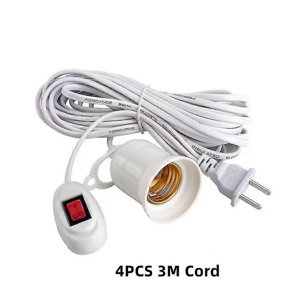 E27 Lamp Base Holder Power Cord Cable Suspension Led Bulb Socket Adapter Light Fixture Extension