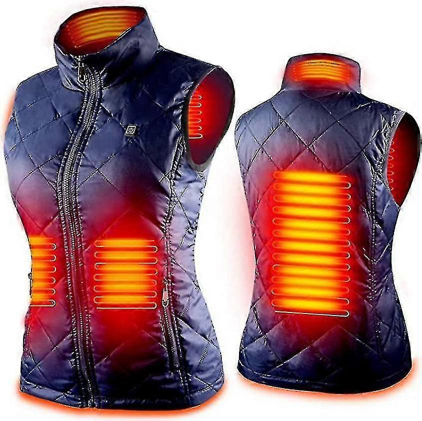 Women's Heated Vest With 4 Heating Zones, Neck Heating Jacket