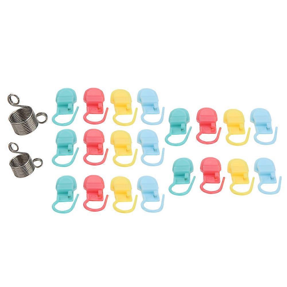 2PCS Finger Leader Wool Thread Guide Tractor Color Pin Marker Needle Weaving Tool