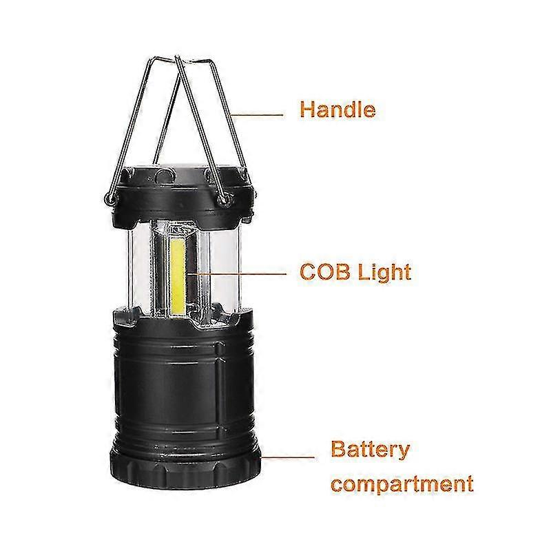 Emergency Light Cob Led Portable Lighting Lantern Camping Lamp Torch Telescopic Flashlight Waterproof