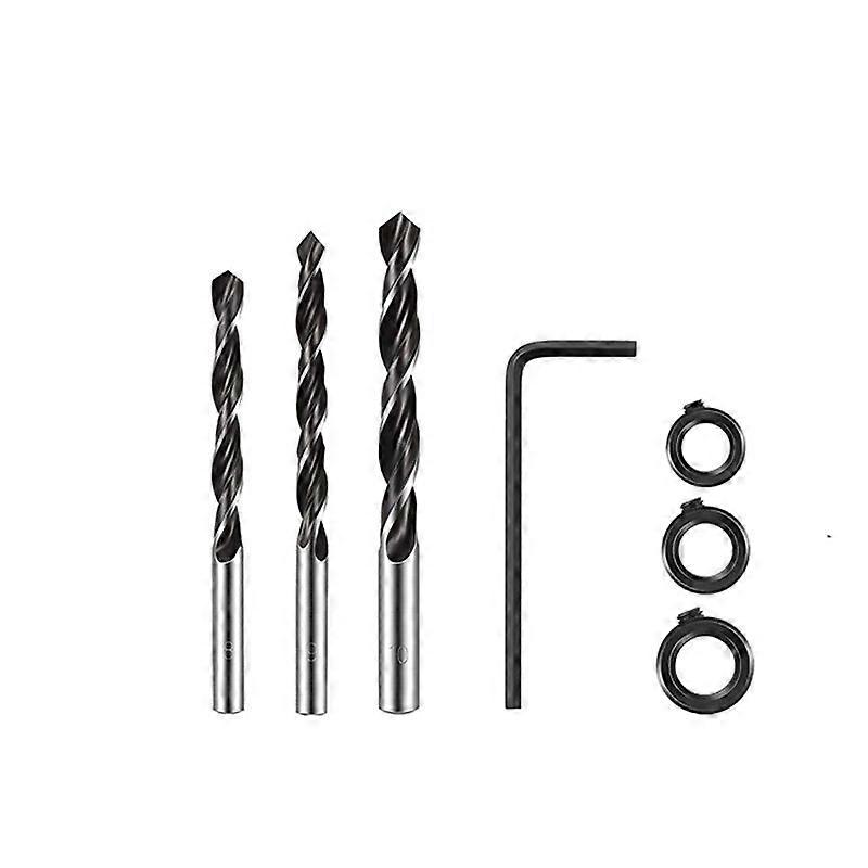 Pocket Hole Jig Kit 15 Degree Angle Drill Guide Set Woodworking Oblique Hole Locator Drill Bits Hole DIY Carpentry Tools