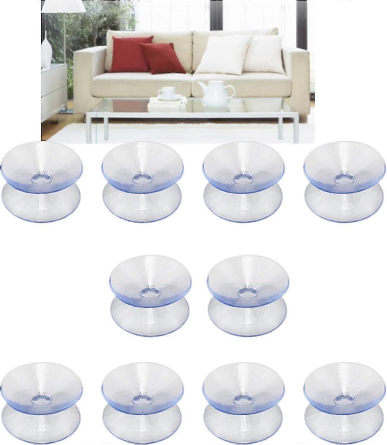 Double Sided Suction Cups, To Keep The Glass Table Top From Sliding, Glass Table Top Bumpers, Glass Table Top Spacers, (20mm,10pcs)