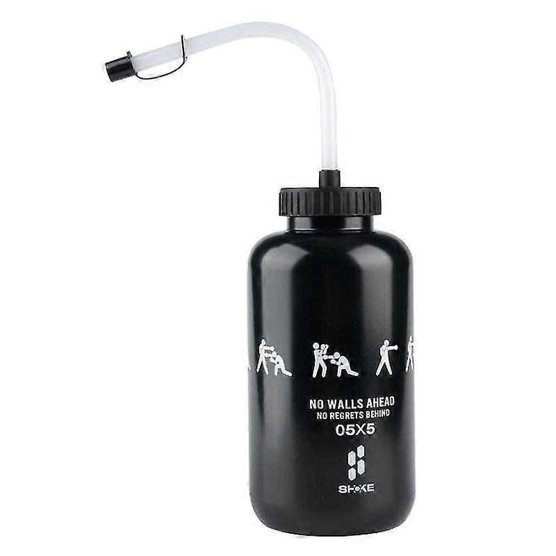 Lacrosse Water Bottle With Long Straw Bpa Free Plastic Goalie Boxing Water Bottle 1 Liter For Spor