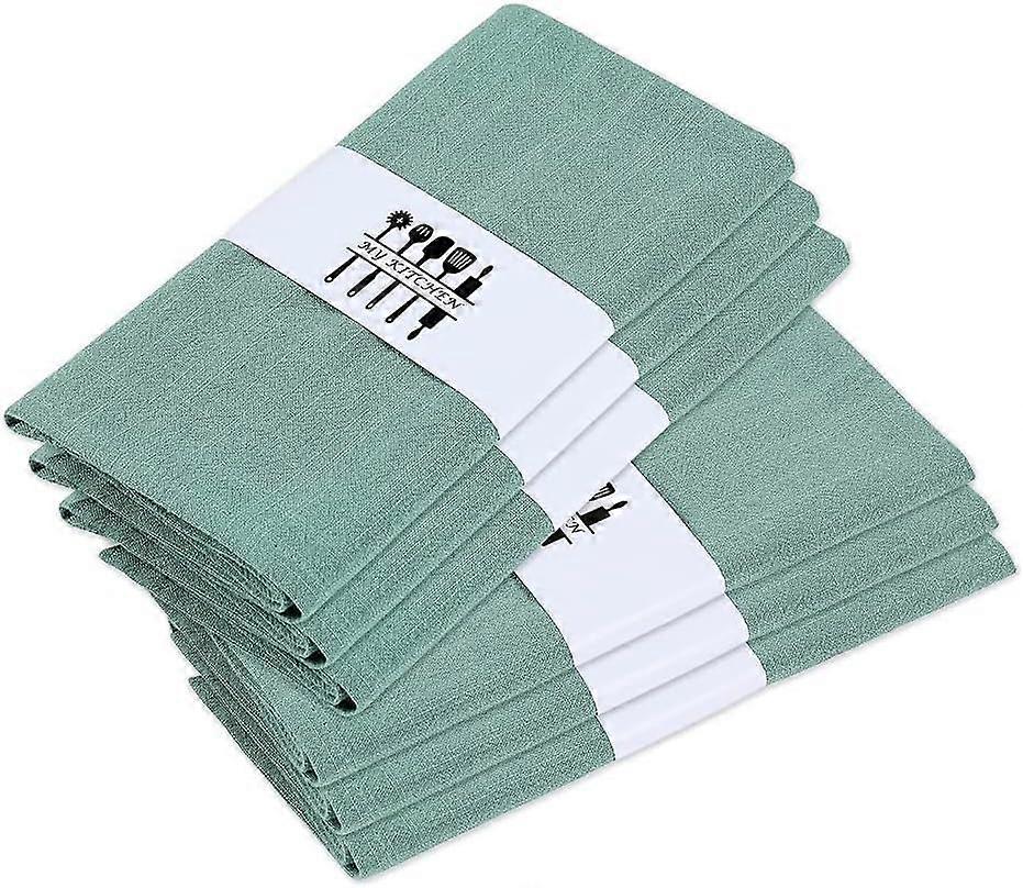 Set of 6 Rustic Natural Linen Napkins, Soft, Cozy and Reusable for Wedding Party and Party Decoration,2024 Ping