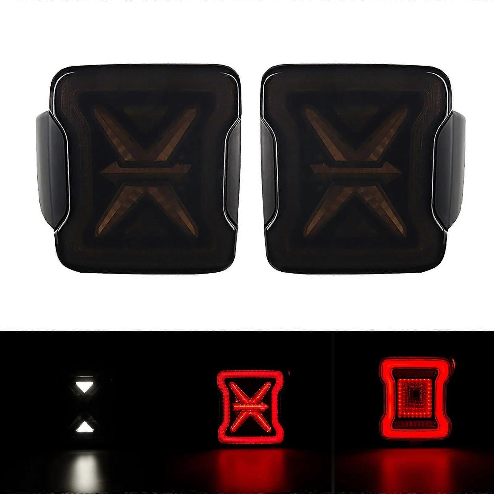 LED Tail Light Rear Brake Lamp for Jeep Wrangler JL 2018+ USA /EU Version Back Reverse Signal Light Daytime Running Lamps Shell