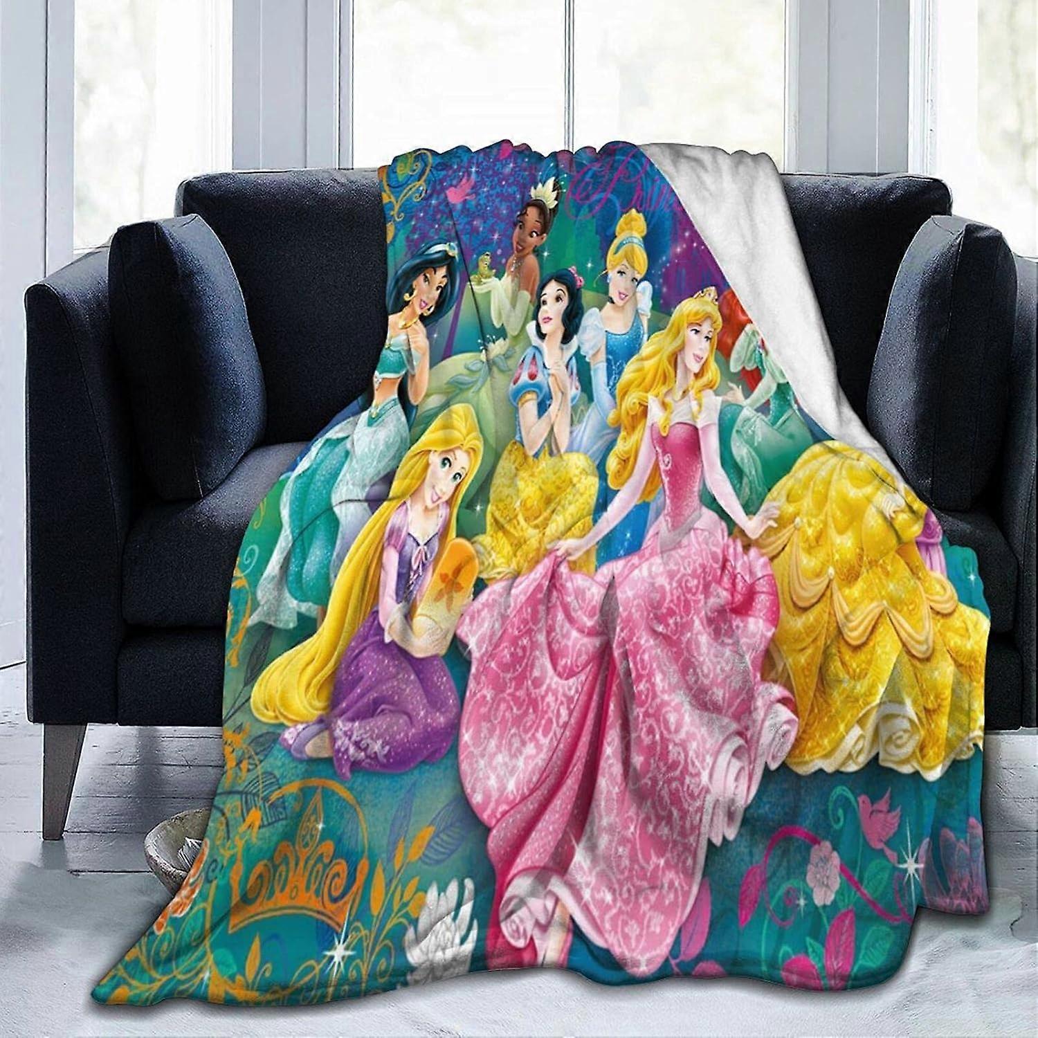 Disney Princess Throw Blanket,Plush Flannel Throws