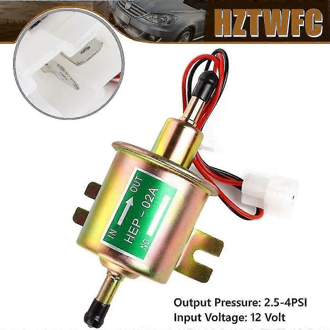 Universal 12v Hep-02a Hep02a Low Pressure Diesel Gasoline Electric Fuel Pump Oem# Hep-02a Universal 12v Electric Fuel Pump For Most Car Carburetor Mot